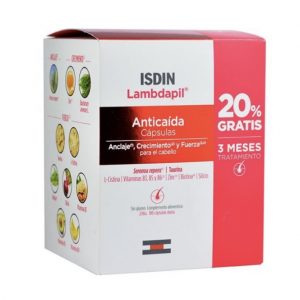 LAMBDAPIL Anticaída 180 cápsulas, 3 meses de tratamiento