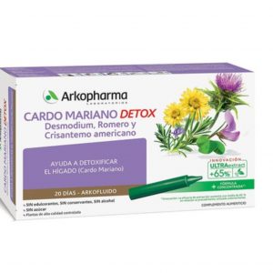 Arkofluido® Cardo Mariano Detox, 20 ampollas 15 ml