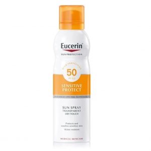 Eucerin Sun Protection Spray Transparent Dry Touch Sensitive Protect FPS 50