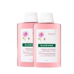 Klorane Champú Extracto de Peonia, duplo 2 X 400ml